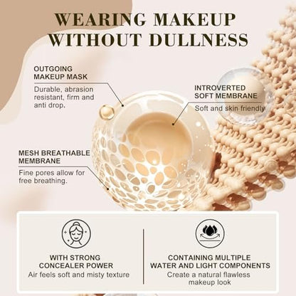 Rise Luxus Ultrablend 4 In 1 Foundation – Match Skin Color Changed Foundation Liquid with SPF 50, Waterproof, 1 Fl Oz (Beige) Avelisse