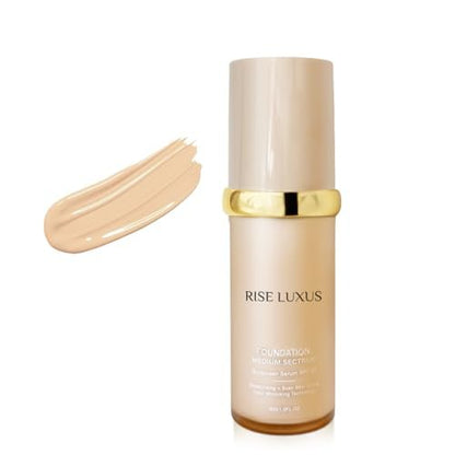 Rise Luxus Ultrablend 4 In 1 Foundation – Match Skin Color Changed Foundation Liquid with SPF 50, Waterproof, 1 Fl Oz (Beige) Avelisse