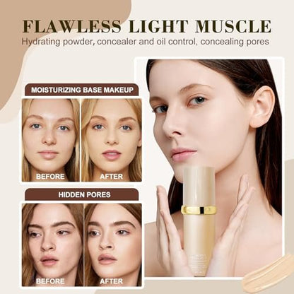 Rise Luxus Ultrablend 4 In 1 Foundation – Match Skin Color Changed Foundation Liquid with SPF 50, Waterproof, 1 Fl Oz (Beige) Avelisse