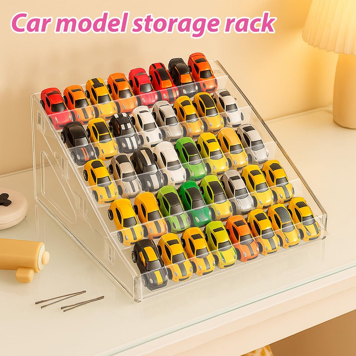 Clear 2 Pack Nail Polish Organizer 5 Layers Acrylic Sunglass Display Rack - Eyeglasses Storage, Essential Oils Holder, Makeup Organizer, No Tool Assembly - görsel 9