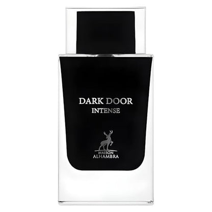 Maison Alhambra Dark Door Intense Eau de Parfum for Men – Aromatic, Woody, Floral, Musky Long-Lasting Fragrance (3.4 oz / 100 ml)