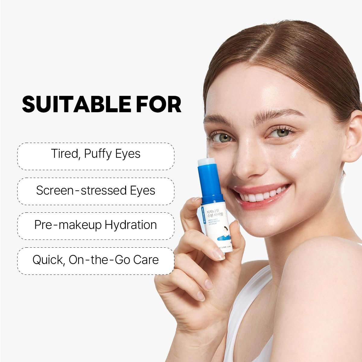 ROUND LAB Birch Juice Icy Cooling Eye Stick – Depuffing Glow Booster Balm for Puffy Eyes, Dark Circles, Fine Lines | On-the-Go Moisturizer | Korean Skincare | 0.35 oz - görsel 9
