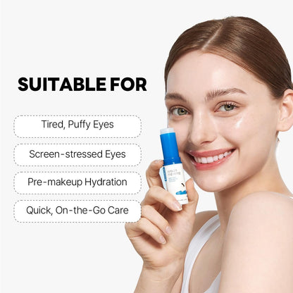 ROUND LAB Birch Juice Icy Cooling Eye Stick – Depuffing Glow Booster Balm for Puffy Eyes, Dark Circles, Fine Lines | On-the-Go Moisturizer | Korean Skincare | 0.35 oz