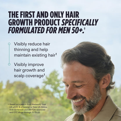 Nutrafol Men 50+ Hair Growth Supplements - Clinically Tested for Thicker Hair & Scalp Coverage, #1 Dermatologist-Recommended - 1 Month Supply Avelisse