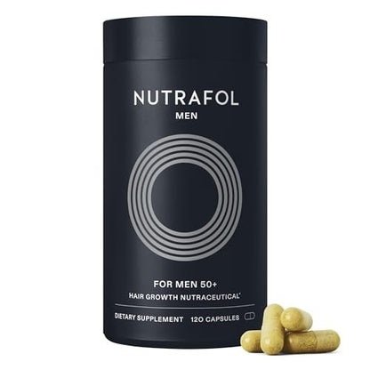 Nutrafol Men 50+ Hair Growth Supplements - Clinically Tested for Thicker Hair & Scalp Coverage, #1 Dermatologist-Recommended - 1 Month Supply Avelisse