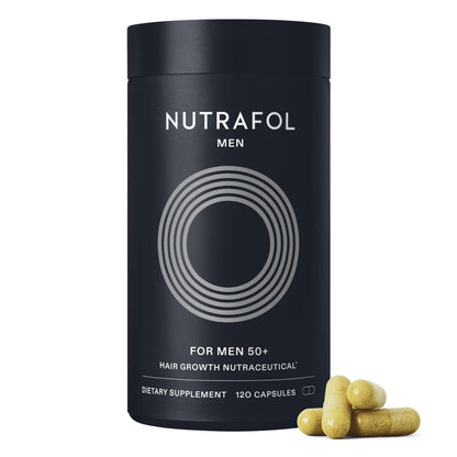Nutrafol Men 50+ Hair Growth Supplements - Clinically Tested for Thicker Hair & Scalp Coverage, #1 Dermatologist-Recommended - 1 Month Supply Avelisse