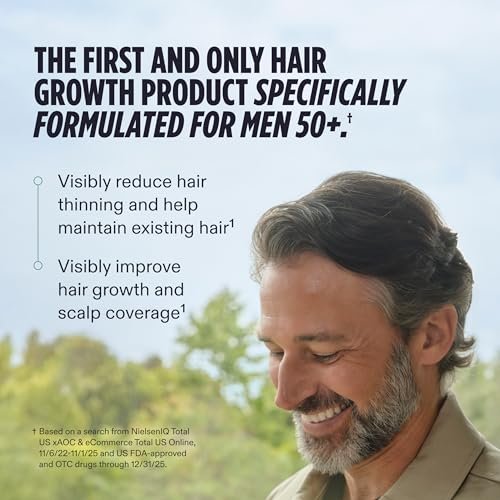 Nutrafol Men 50+ Hair Growth Supplements - Clinically Tested for Thicker Hair & Scalp Coverage, #1 Dermatologist-Recommended - 1 Month Supply Avelisse