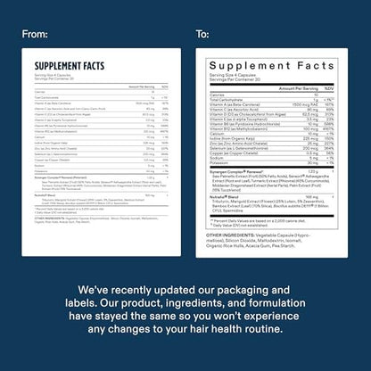 Nutrafol Men 50+ Hair Growth Supplements - Clinically Tested for Thicker Hair & Scalp Coverage, #1 Dermatologist-Recommended - 1 Month Supply Avelisse