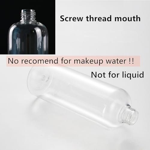Zentriqlla 20 Pack 16oz Clear Plastic Empty Bottles - Squeezable Travel Containers with Disc Top Flip Caps for Shampoo, Lotion, Soap, BPA Free Avelisse