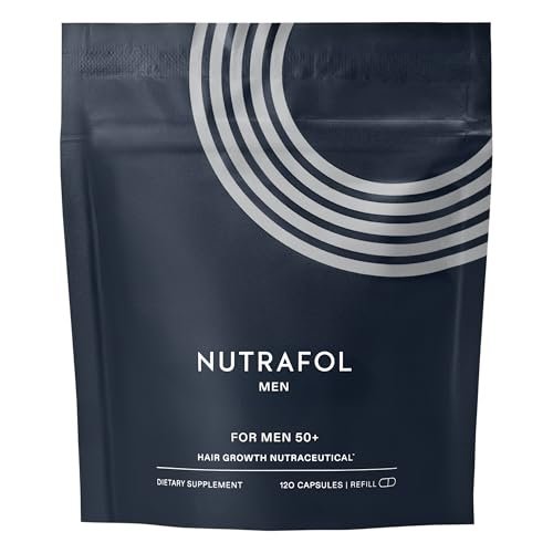 Nutrafol Men 50+ Hair Growth Supplements - Clinically Tested for Visibly Thicker Hair & Scalp Coverage, #1 Dermatologist-Recommended Hair Growth Supplement Brand, 1-Month Supply (1 Refill Pouch) Avelisse