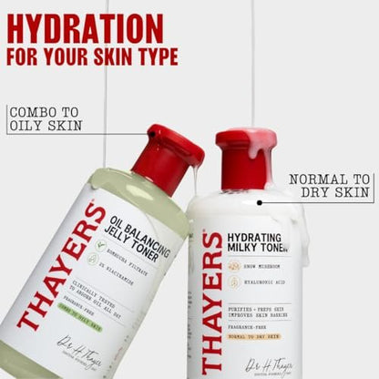 Thayers Oil Balancing and Cooling Jelly Toner – Pore Reducing Facial Toner for Combination to Oily Skin, 12 Fl Oz