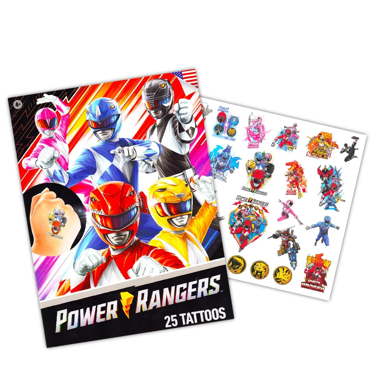 Power Rangers Party Favors Pack - 150 Stickers & 75 Temporary Tattoos for Kids, Boys, Girls | Party Supplies - görsel 6