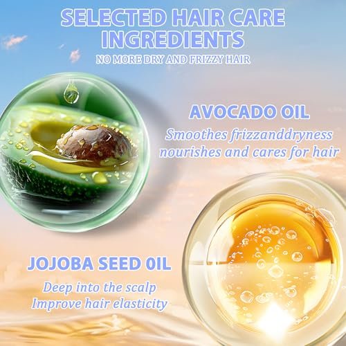Tgideas Hair Oil Spray - Leave-in Conditioning Oil with Jojoba Oil and Shea Butter for Dry, Curly Hair - Detangling, Styling & Moisturizing - 2.7 Fl Oz - görsel 6