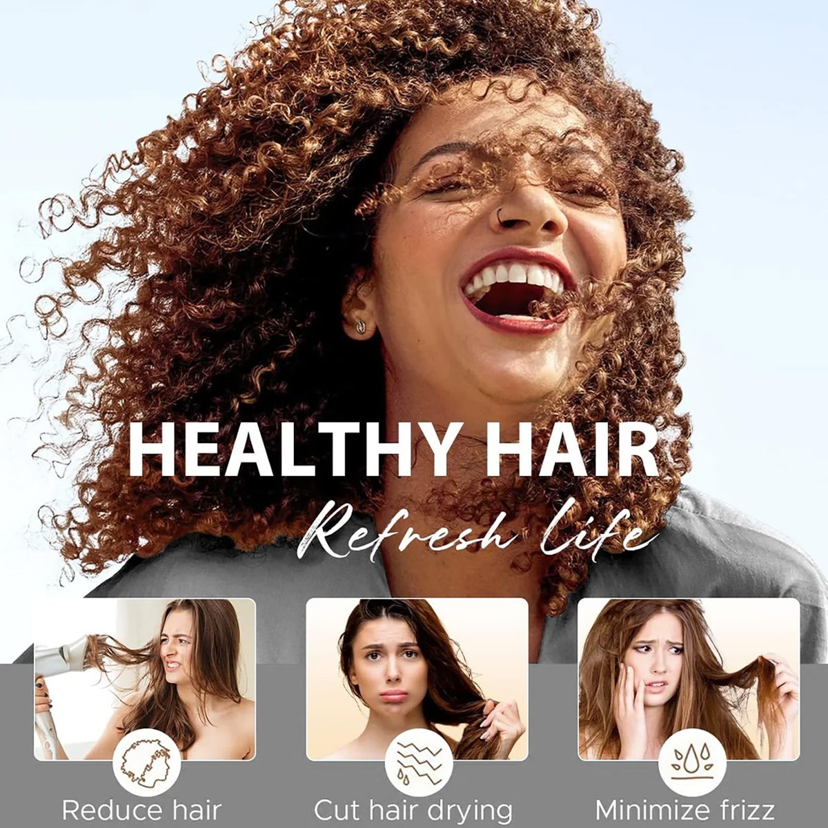 Tgideas Hair Oil Spray - Leave-in Conditioning Oil with Jojoba Oil and Shea Butter for Dry, Curly Hair - Detangling, Styling & Moisturizing - 2.7 Fl Oz - görsel 11