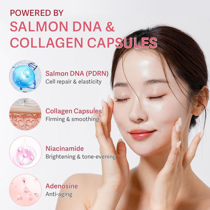 realori PDRN Capsule Cream with Vitamin C & Collagen – Korean Boba Moisturizer for Face, Pink Jelly Cream for Deep Hydration, Skin Repair, and Glow Avelisse
