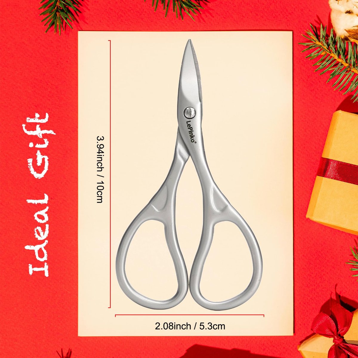 LePinko Professional Nail Scissors Kit – Micro-Serrated Blades for Manicure & Pedicure, Stainless Steel, Stocking Stuffer Gift for Men & Women Avelisse