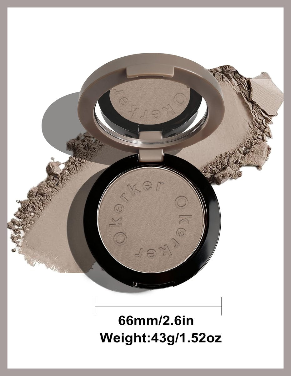 Okerker Cool Toned Contour Palette with Mirror - Taupe Grey Contour Powder for Pale Light Cool Toned Skin - görsel 13