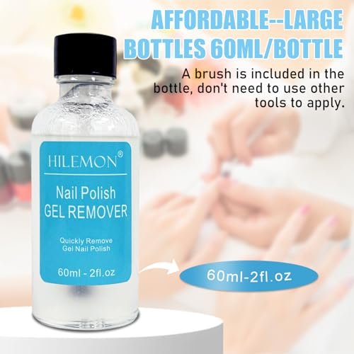 Quick Gel Nail Polish Remover Kit – Remove Gel Polish in 3 Minutes, Safe for Natural Nails, No Soaking or Wrapping, 60ml Avelisse