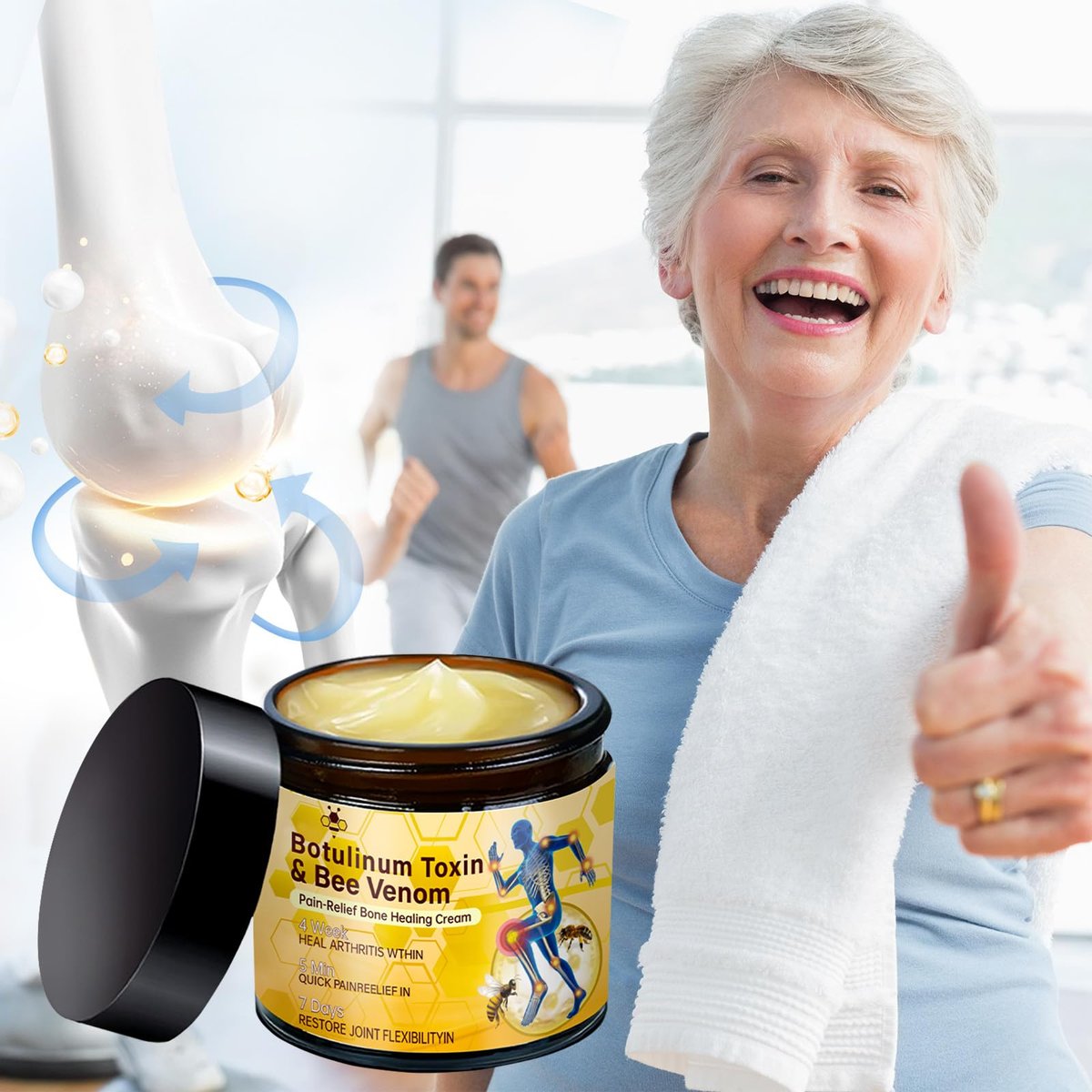 rubeonly 2-Pack Bee Venom Joint Gel Cream – Advanced Professional Formula for Back, Neck, Hands, and Knee Relief Avelisse