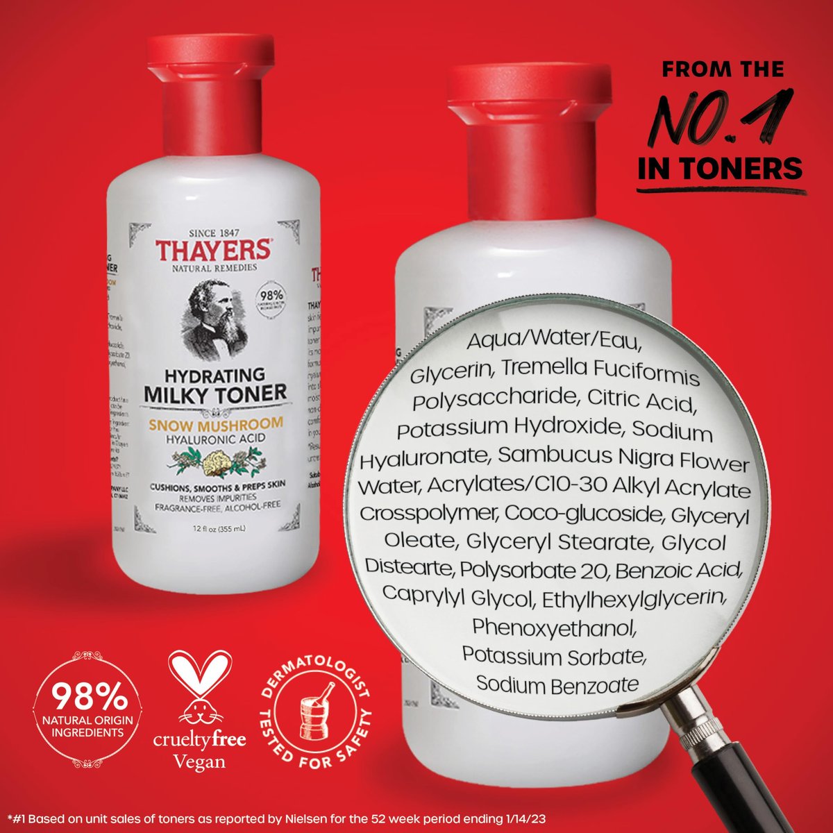 Thayers Purify & Hydrate Skin Care Set - Rose Petal Facial Toner & Hydrating Milky Toner for 48H Hydration, Pore Reduction, 2-Piece Kit - görsel 17
