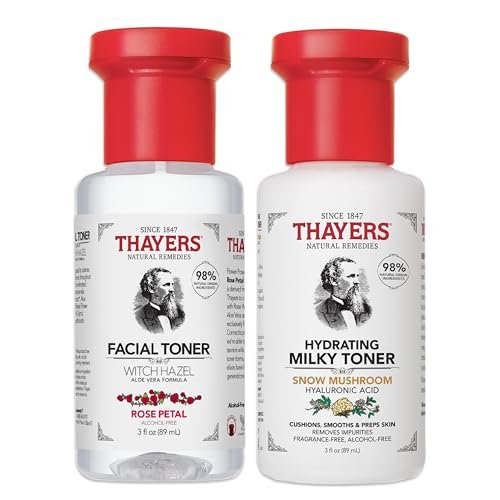 Thayers Purify & Hydrate Skin Care Set - Rose Petal Facial Toner & Hydrating Milky Toner for 48H Hydration, Pore Reduction, 2-Piece Kit - görsel 4