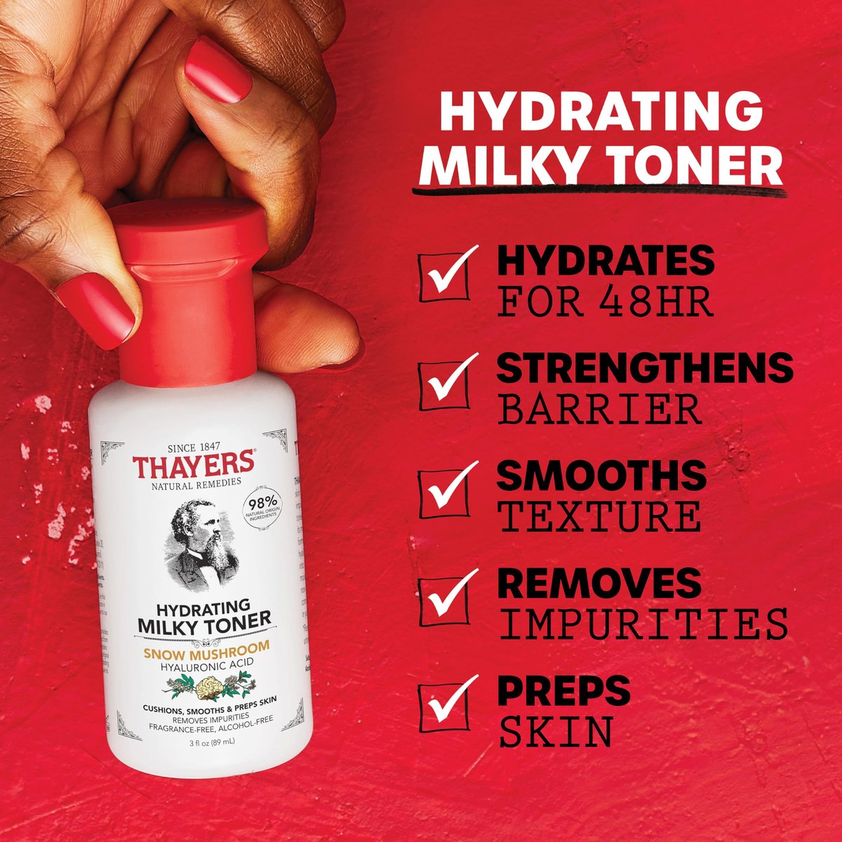 Thayers Purify & Hydrate Skin Care Set - Rose Petal Facial Toner & Hydrating Milky Toner for 48H Hydration, Pore Reduction, 2-Piece Kit - görsel 11