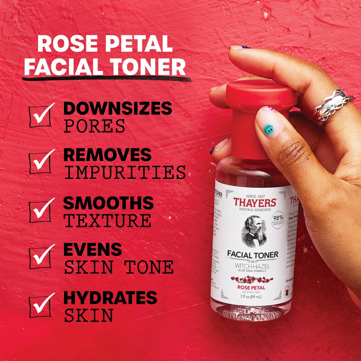 Thayers Purify & Hydrate Skin Care Set - Rose Petal Facial Toner & Hydrating Milky Toner for 48H Hydration, Pore Reduction, 2-Piece Kit - görsel 7