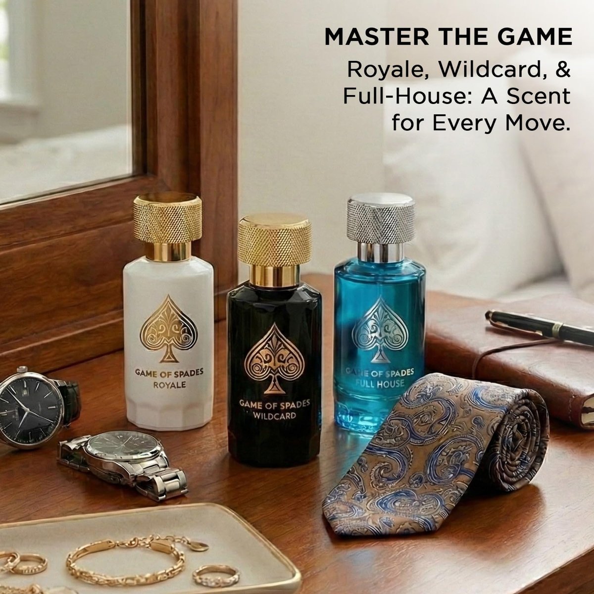 Jo Milano Game of Spades Collection 3x30ml - Luxury Fragrance Set Avelisse