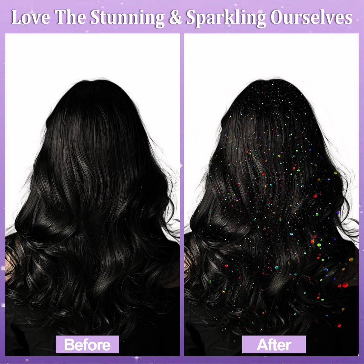 Yosca Body Glitter Spray - 3-Pack Holographic Silver Shimmer Spray for Body, Hair & Clothes - Long-Lasting Festival, Concert & Party Rave Accessories Avelisse