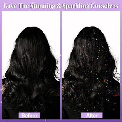 Yosca Body Glitter Spray - 3-Pack Holographic Silver Shimmer Spray for Body, Hair & Clothes - Long-Lasting Festival, Concert & Party Rave Accessories Avelisse