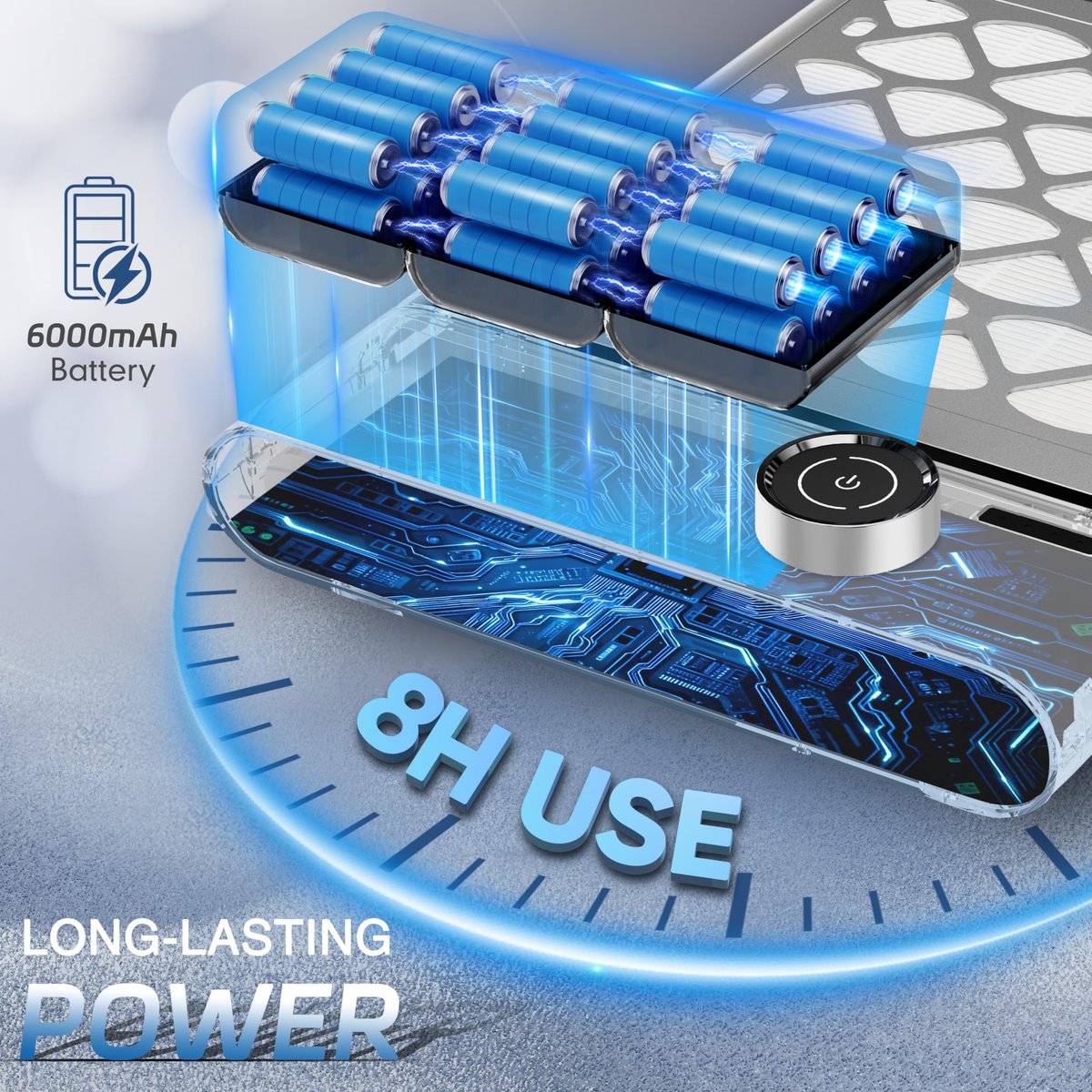 Karite Nail Dust Collector: Cordless Rechargeable Vacuum with 6000mAh Battery, 5000RPM Suction & 30 Sanding Papers Avelisse