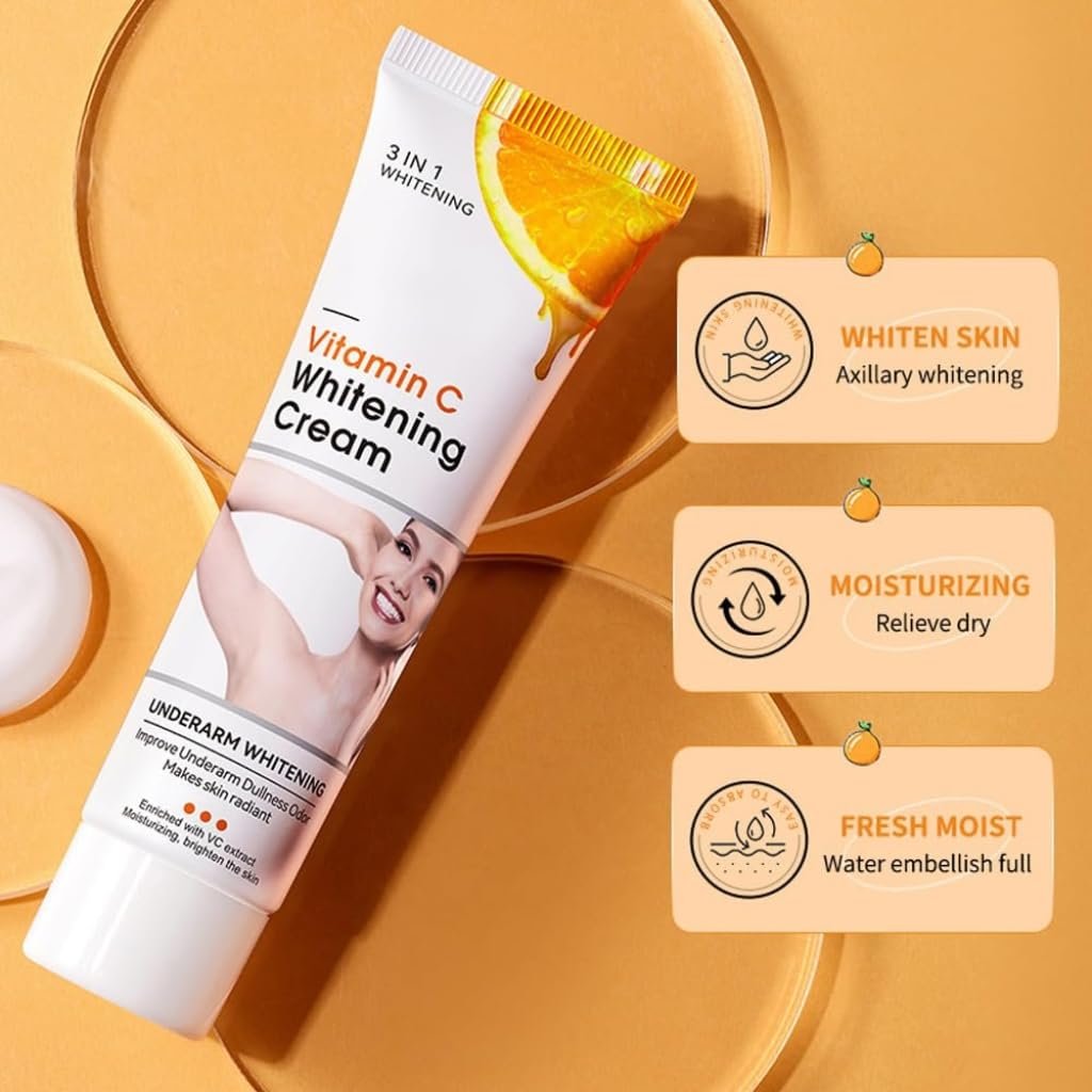 Yeweian Brightening Cream for Underarms & Intimate Areas - Dark Spot Remover for Face, Neck, Elbows, Inner Thighs & Knees - 1.69 Fl Oz - görsel 7