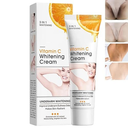 Yeweian Brightening Cream for Underarms & Intimate Areas - Dark Spot Remover for Face, Neck, Elbows, Inner Thighs & Knees - 1.69 Fl Oz