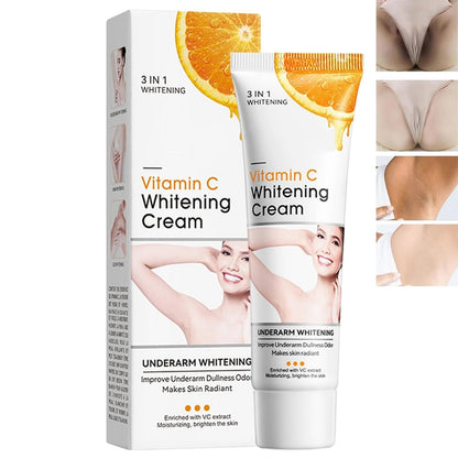 Yeweian Brightening Cream for Underarms & Intimate Areas - Dark Spot Remover for Face, Neck, Elbows, Inner Thighs & Knees - 1.69 Fl Oz