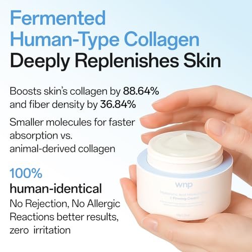 WNP Hyaluronic Acid Moisturizing & Firming Cream – 4D Hyaluronic Acid, Aloe Vera, Peptides, Collagen, Ceramides Anti-Aging Face Moisturizer for Fine Lines, Wrinkles, Dry & Sensitive Skin Avelisse
