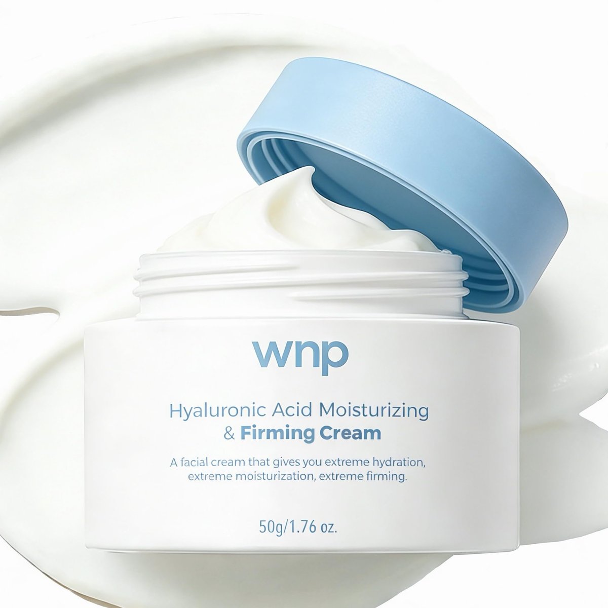 WNP Hyaluronic Acid Moisturizing & Firming Cream – 4D Hyaluronic Acid, Aloe Vera, Peptides, Collagen, Ceramides Anti-Aging Face Moisturizer for Fine Lines, Wrinkles, Dry & Sensitive Skin Avelisse