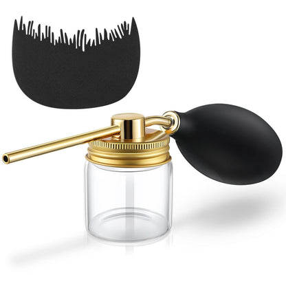 Hohean Hair Building Fiber Spray with Hairline Optimizer – Portable Metal Nozzle Applicator for Thinning Hair (Gold)