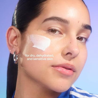 Bubble Skincare Power Wave Face Moisturizer - Hydrating Peptide Facial Cream for Dry, Sensitive Skin with Jojoba Oil - Lightweight Daily Skin Barrier Repair (50 ml) Avelisse