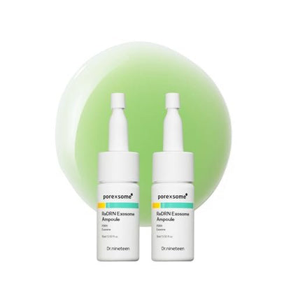 Dr.nineteen PoreXsome ReDRN Exosome Ampoule – Biome PDRN 750,000ppm + Retinol + Exosome Face Serum for Pore Tightening & Firming | Korean Skin Care (0.50 fl.oz. x 2)