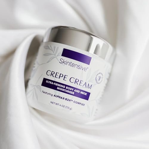 SKINTENSIVE Crepe Cream – Advanced Crepey Skin Cream for Firmer, Smoother Appearance – Harvard-Trained Dermatologist Formulated – Premium Body and Neck Creme – 4 oz Avelisse