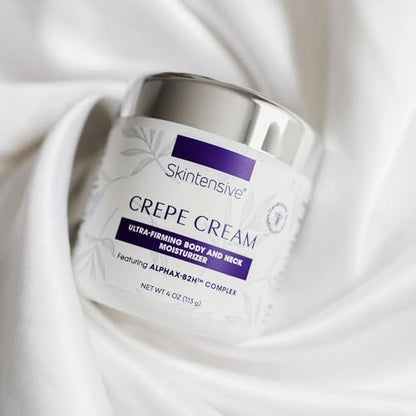 SKINTENSIVE Crepe Cream – Advanced Crepey Skin Cream for Firmer, Smoother Appearance – Harvard-Trained Dermatologist Formulated – Premium Body and Neck Creme – 4 oz Avelisse