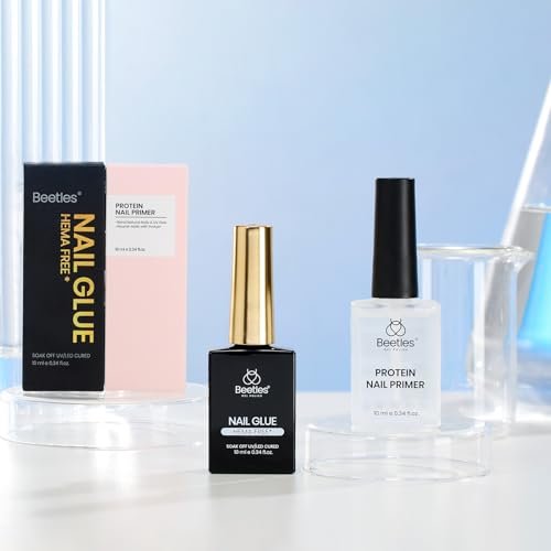 Beetles HEMA-Free Nail Glue & Primer Set – 2Pcs 10ml Super Strong 9 in 1 Bonding Gel and Primer for Acrylic Nails, Long-Lasting Professional Kit (UV Light Required) - görsel 16