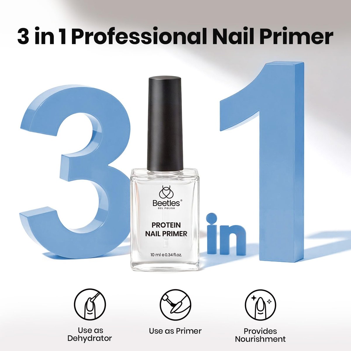 Beetles HEMA-Free Nail Glue & Primer Set – 2Pcs 10ml Super Strong 9 in 1 Bonding Gel and Primer for Acrylic Nails, Long-Lasting Professional Kit (UV Light Required) - görsel 9