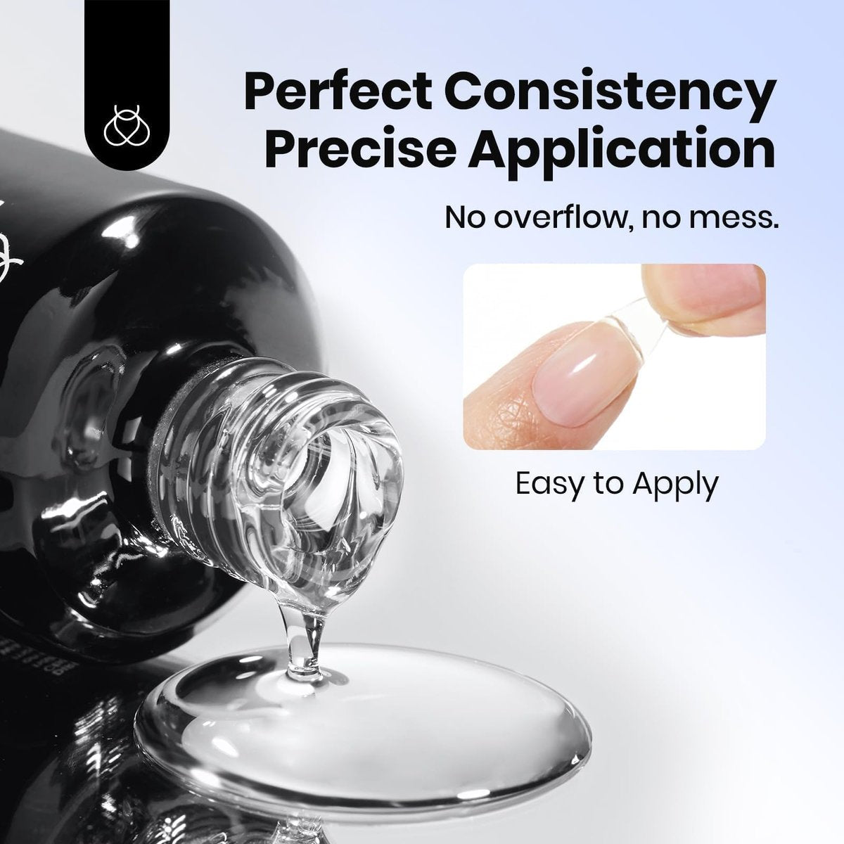 Beetles 15ml HEMA-Free Nail Glue Gel - TPO Free Super Strong Extension Glue for Nail Tips, Clear Acrylic Nails, Gentle, Large Capacity, Salon Art DIY Home Need UV Light Cured - görsel 11