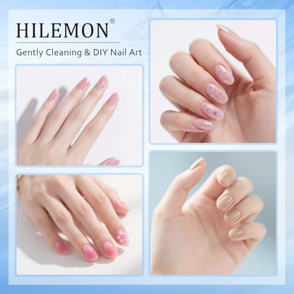 HiLemon Push-On Nail Gentle Cleaner – 160ml Gentle Nail Surface Cleanser for Base Gel, Floating Gel, Grease, Dust & Dirt Removal | Pump Bottle Design