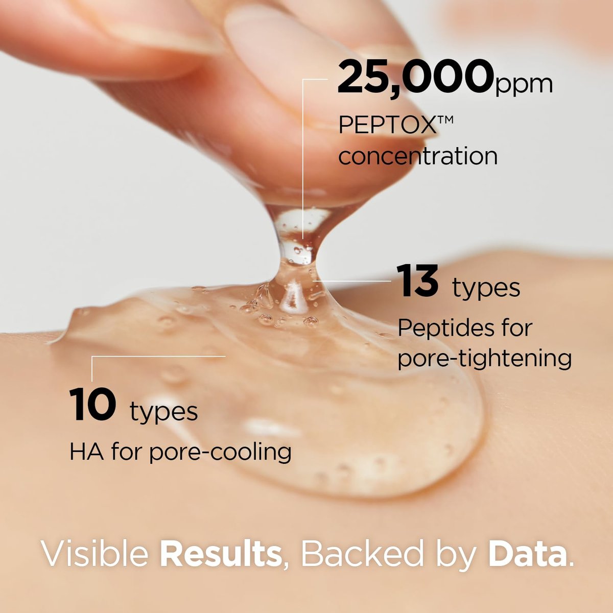 Dr.nineteen PoreXsome V.Peptox Jelly Toner - 13 Peptides 25,000ppm + 10 Hyaluronic Acid + Exosome - Pore Tightening & Cooling Essence Toner - K-Skincare (5.07 fl.oz.) Avelisse
