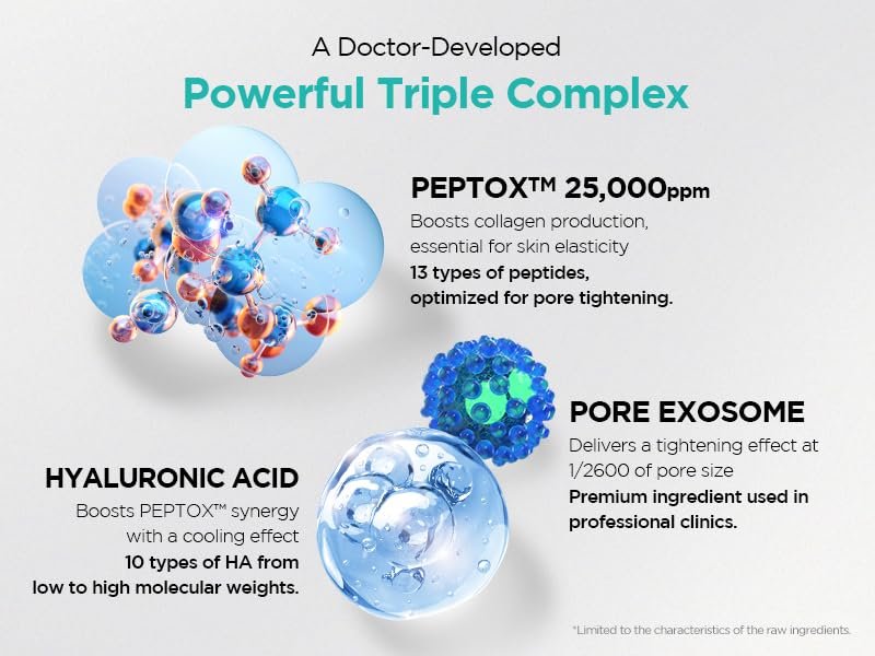 Dr.nineteen PoreXsome V.Peptox Jelly Toner - 13 Peptides 25,000ppm + 10 Hyaluronic Acid + Exosome - Pore Tightening & Cooling Essence Toner - K-Skincare (5.07 fl.oz.) Avelisse