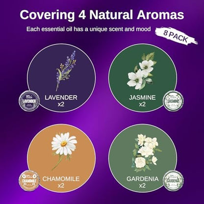 W&E Choice Shower Steamers Aromatherapy 8 Counts - Christmas Gifts for Women, Shower Bombs with Natural Essential Oils for Daily Relaxation & Stress Relief Avelisse