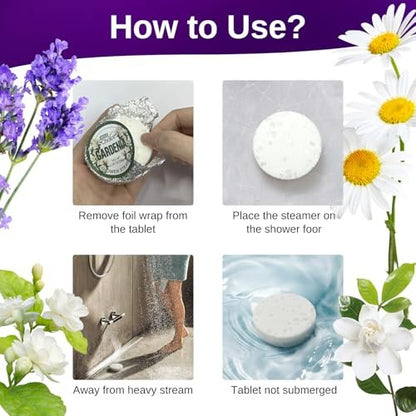 W&E Choice Shower Steamers Aromatherapy 8 Counts - Christmas Gifts for Women, Shower Bombs with Natural Essential Oils for Daily Relaxation & Stress Relief Avelisse