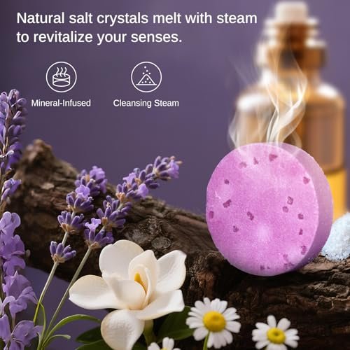 W&E Choice Shower Steamers Aromatherapy 8 Counts - Christmas Gifts for Women, Shower Bombs with Natural Essential Oils for Daily Relaxation & Stress Relief Avelisse